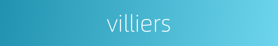 villiers的同义词