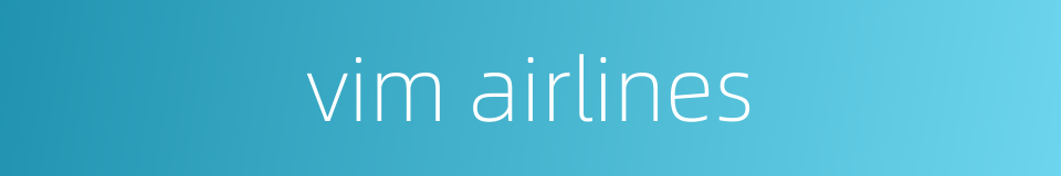 vim airlines的同义词