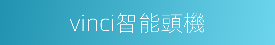 vinci智能頭機的同義詞