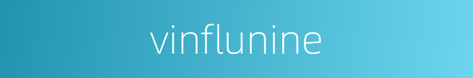 vinflunine的同义词