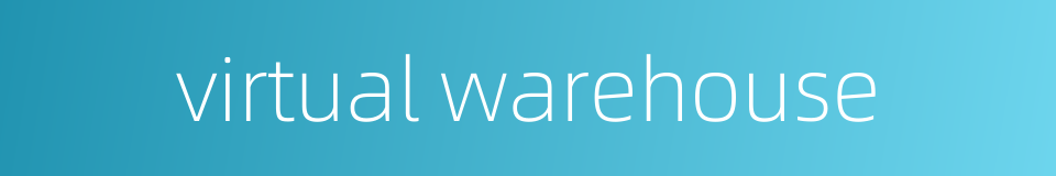 virtual warehouse的同义词