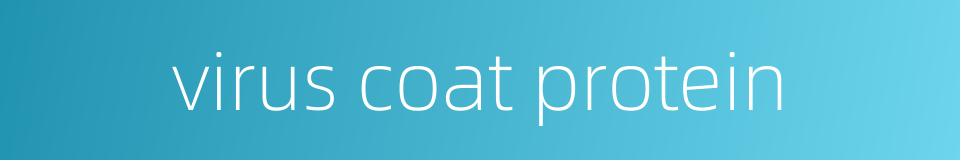 virus coat protein的同义词