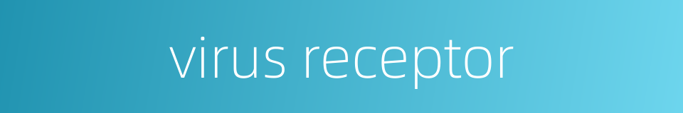 virus receptor的同义词