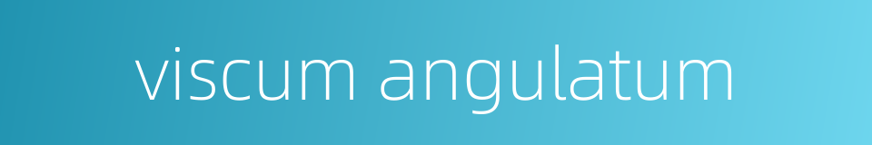 viscum angulatum的同义词