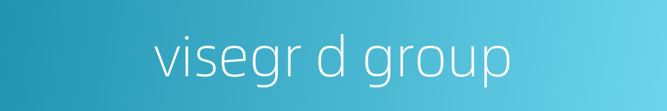 visegr d group的同义词