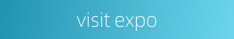 visit expo的同义词