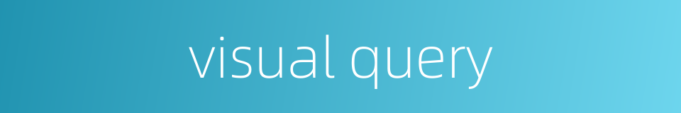 visual query的同义词