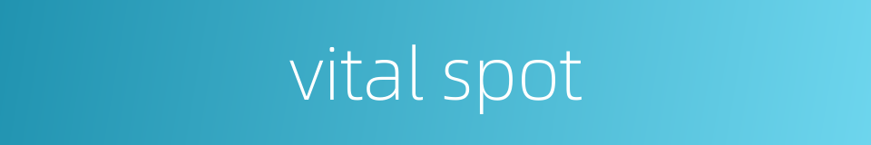 vital spot的同义词