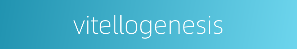 vitellogenesis的同义词