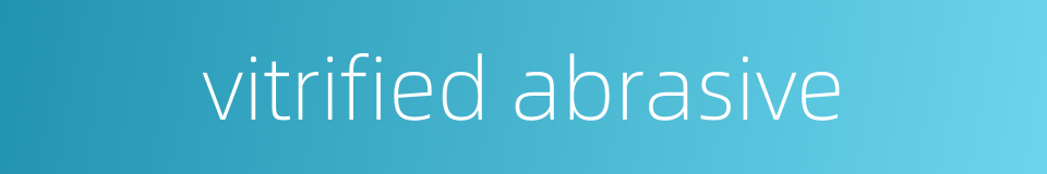 vitrified abrasive的同义词