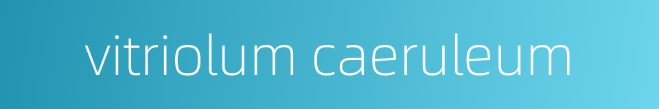 vitriolum caeruleum的同义词