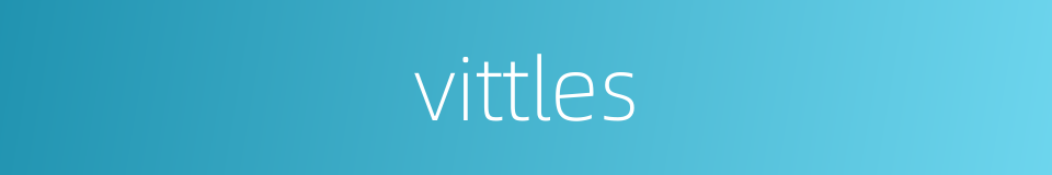 vittles的同义词