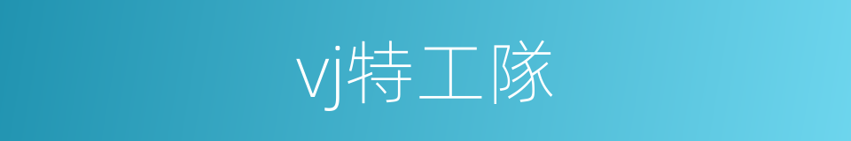 vj特工隊的同義詞