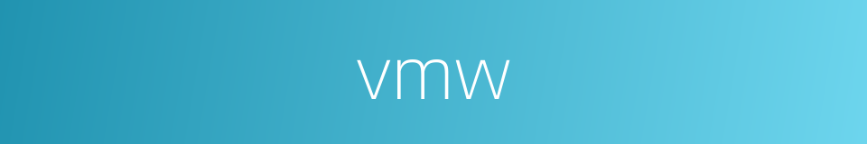 vmw的同义词