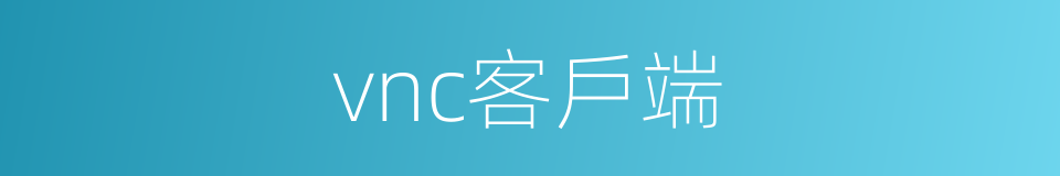 vnc客戶端的同義詞
