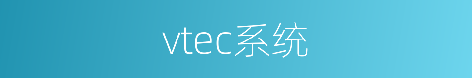 vtec系统的同义词