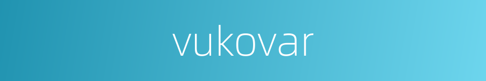 vukovar的同义词