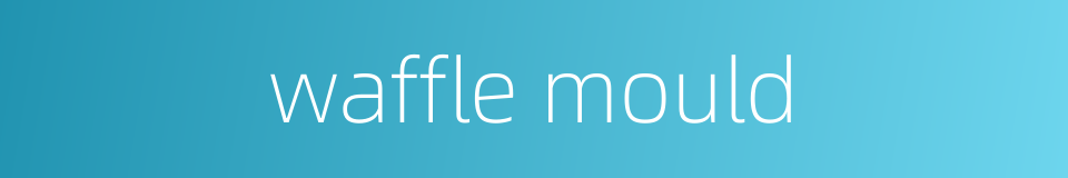 waffle mould的同义词
