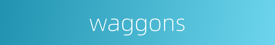 waggons的同义词