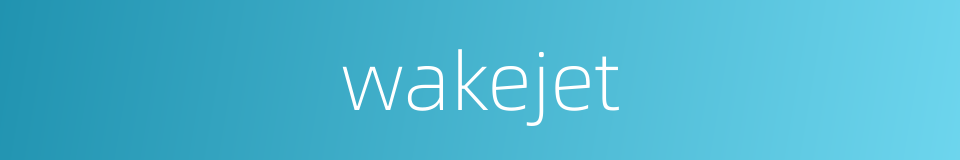 wakejet的同义词