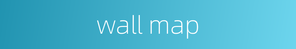 wall map的同义词