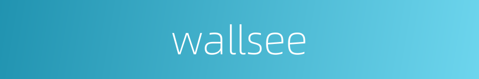 wallsee的同义词