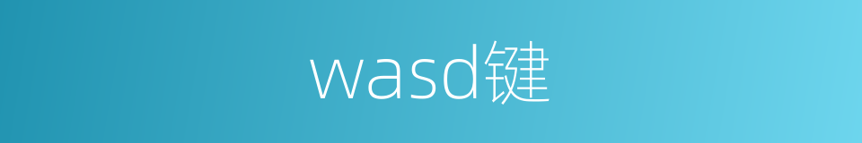 wasd键的同义词