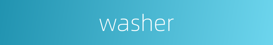 washer的同义词