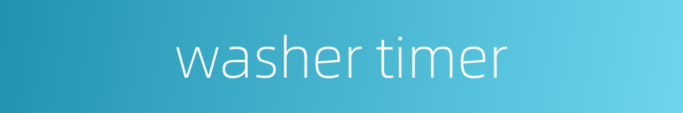 washer timer的同义词