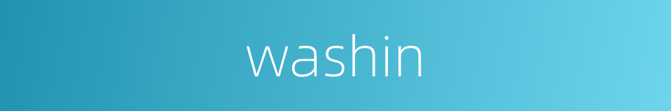 washin的同义词