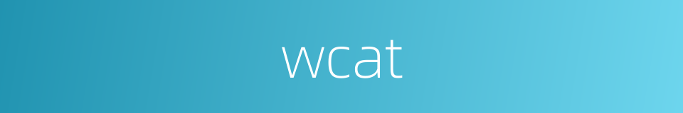 wcat的同义词