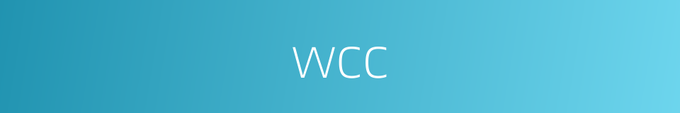 wcc的同义词