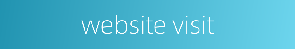 website visit的同义词