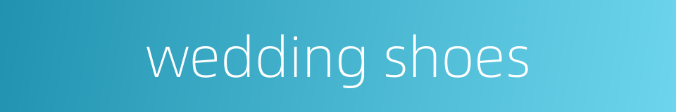 wedding shoes的同义词
