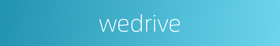 wedrive的同义词