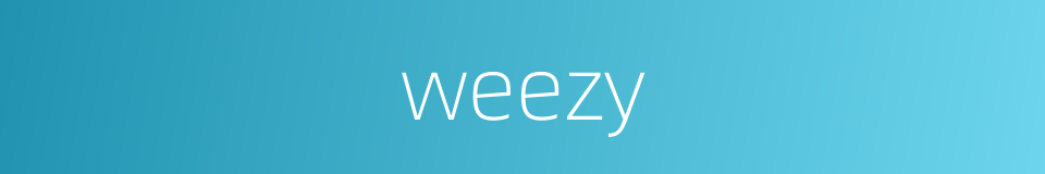 weezy的同义词