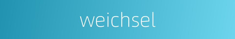 weichsel的同义词