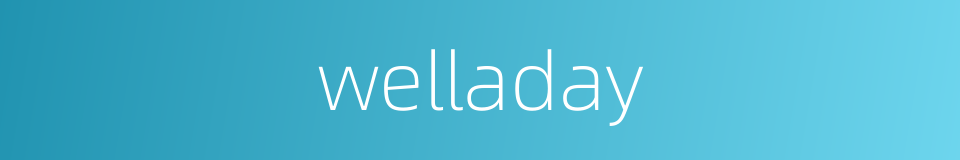 welladay的同义词