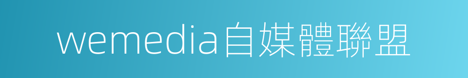 wemedia自媒體聯盟的同義詞