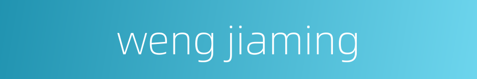 weng jiaming的同义词