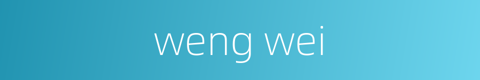 weng wei的同义词