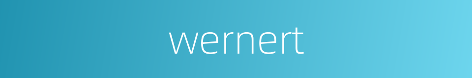 wernert的同义词