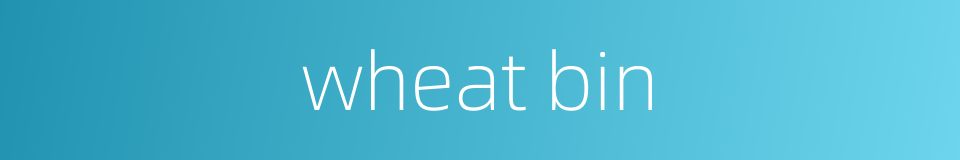 wheat bin的同义词