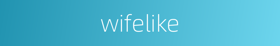 wifelike的同义词