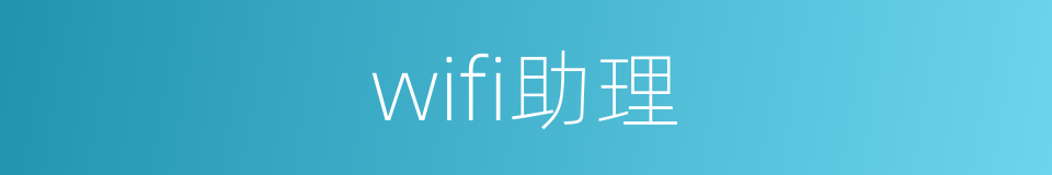 wifi助理的同义词