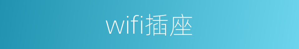 wifi插座的同义词