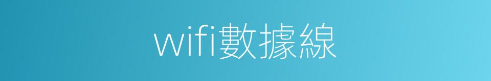 wifi數據線的同義詞