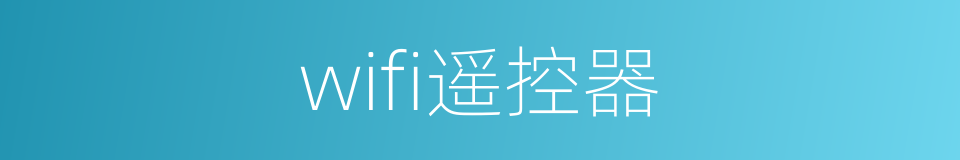 wifi遥控器的同义词