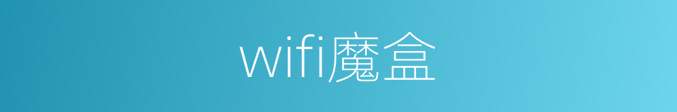 wifi魔盒的同义词