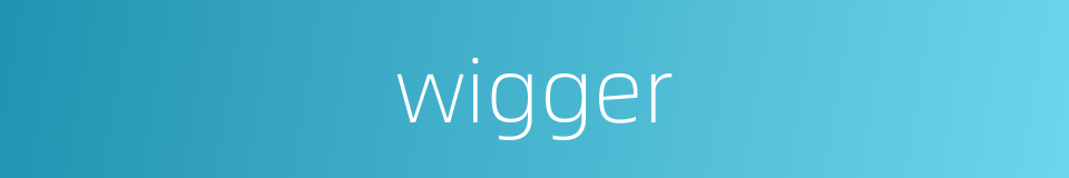wigger的同义词